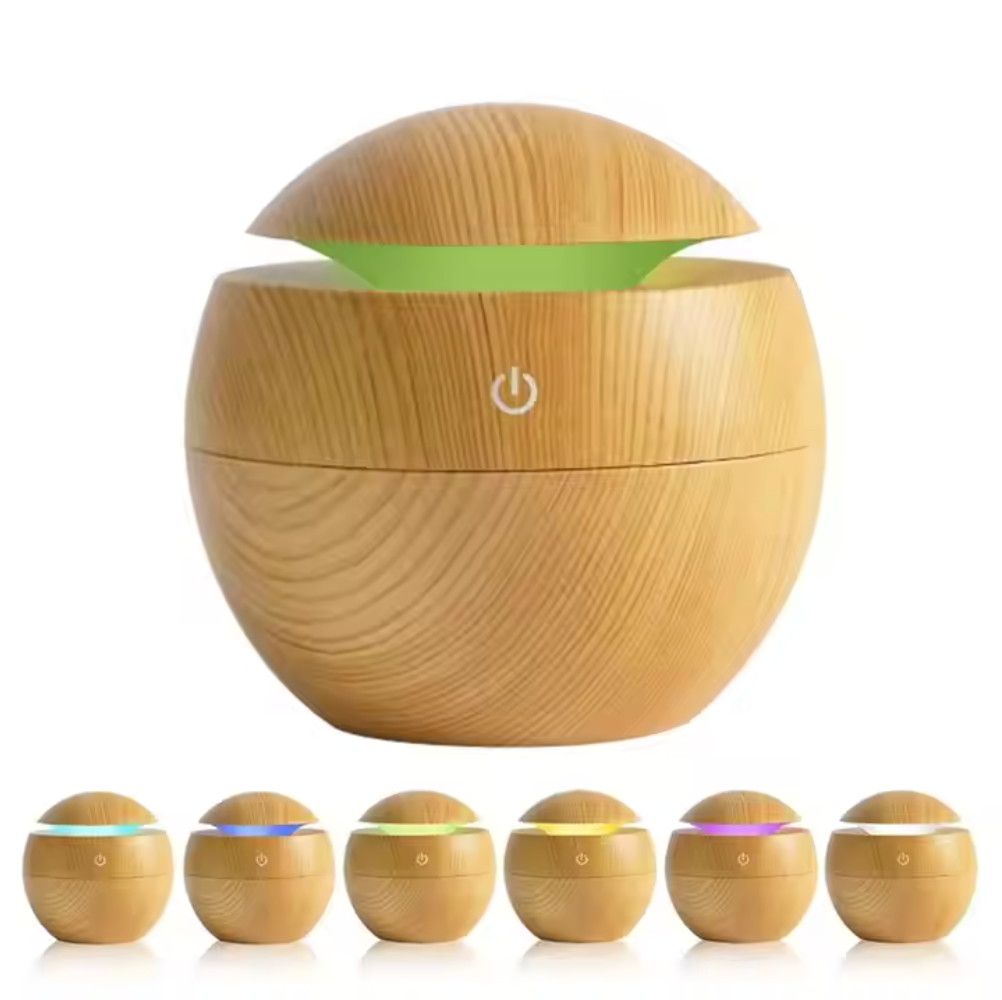 Mushroon Shape Humidifier, Essential Oil Aroma Diffuser With Multi-colour LED