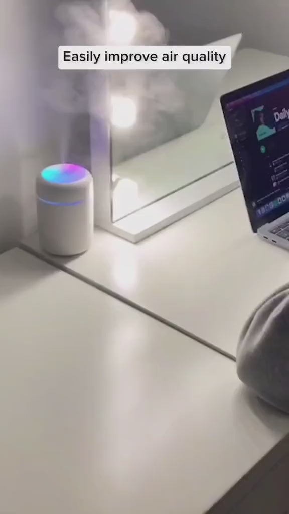 Mini Portable Essential Oil Aroma Diffuser With Multi- colour LED